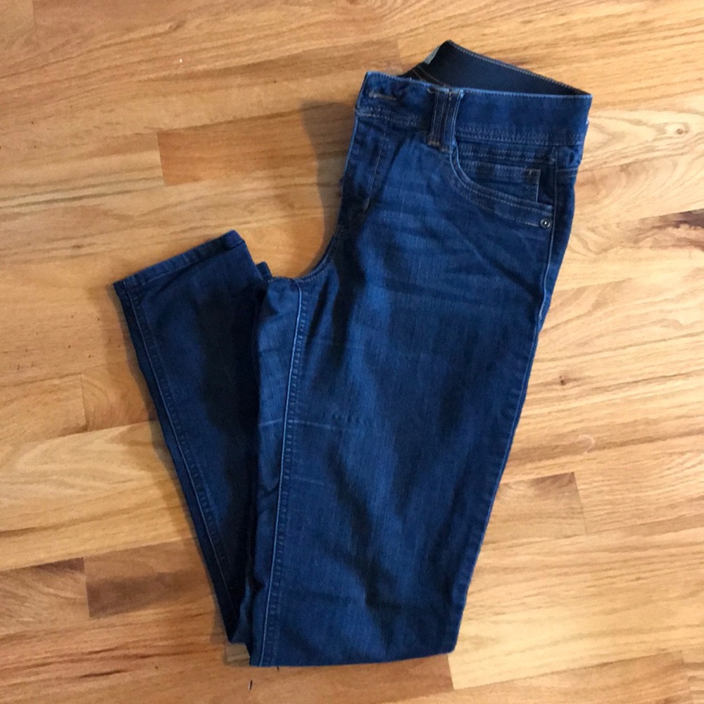 Dark blue jeans